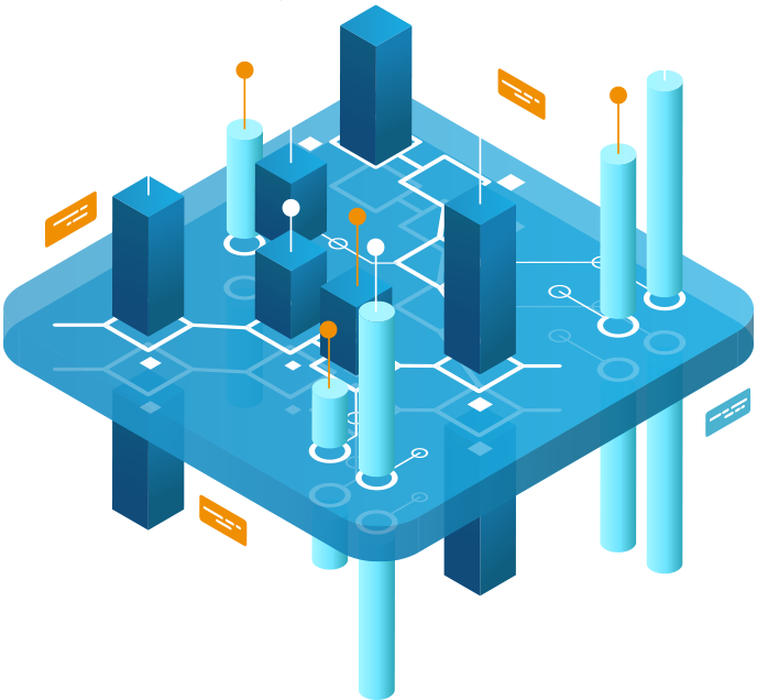 Icon representing a printed circuit board